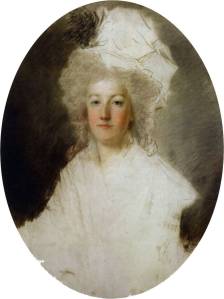 Último retrato para o qual Maria Antonieta, executado por Alexandre Kucharski (1791).