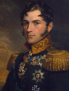 O tio de Vitória, Leopold, rei da bélgica (por: George Dawe).