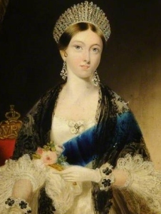 A rainha Vitória, aos 18 anos de idade, por Edmund Thomas Parris.