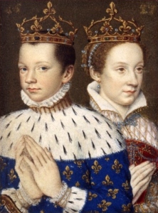 Ilustração de Francisco II e Mary Stuart, extraída do livros de horas de Catarina de Médicis. 
